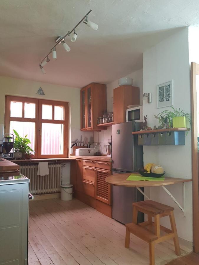 Aeltestes Haus In Quentel - Ferienwohnung 2 Mit Dachterrasse Hessisch Lichtenau Bagian luar foto