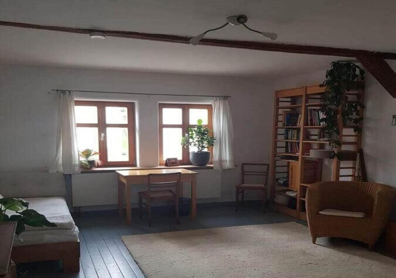 Aeltestes Haus In Quentel - Ferienwohnung 2 Mit Dachterrasse Hessisch Lichtenau Bagian luar foto